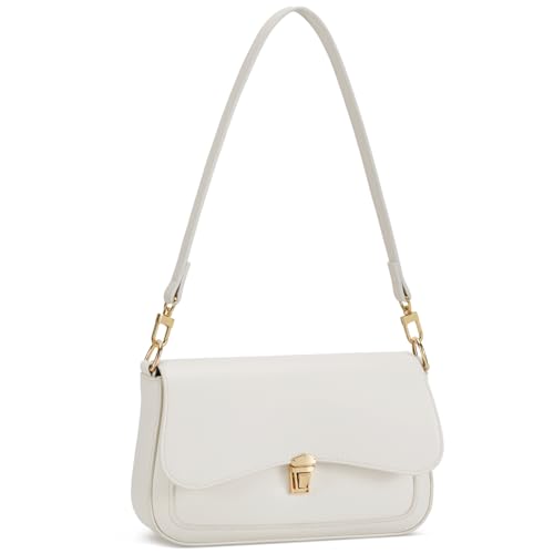 Image of KKXIU Small Shoulder Bag for Women Cute Hobo Handbags Mini Clutch Purses | Classic Trendy Retro Underarm Crossbody Bag with Detachable Straps, Zipper Closure