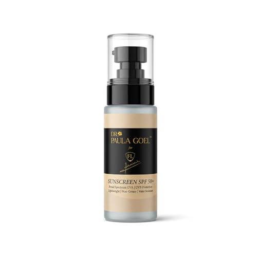 Image of Sunscreen SPF 50++ (50ml) | Broad Spectrum UVA UVB Protection | Lightweight Non-Greasy Face Sunscreen | Enriched with Glutathione, Niacinamide, Hyaluronic acid, Vit C, Vit E