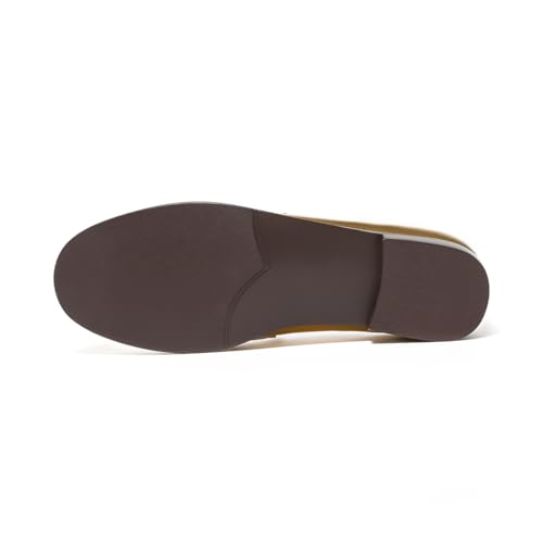 Image of ONEENO Women's Classic Flat Leather Penny Loafer