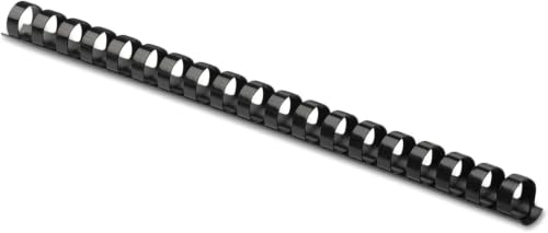 Image of Fellowes 1 /2-Inch Plastic Binding Combs, Classroom Organization School Supplies, 90-Sheet Capacity, Black (52326) (Pack of 1200)