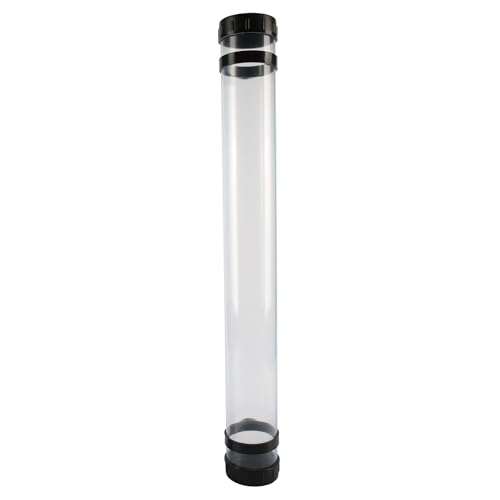 ALVIN MT25-CL Tube Mailer, Clear, Safe and Convenient Rolled Document Storage, Container for Blueprints, Art, Design, Maps, Posters, and Plans - Tube Mailer, 25 x 2.75 Inches, Clear