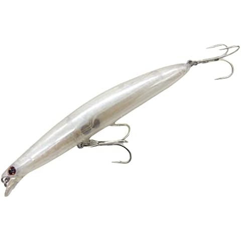 momolures - Bass Lures 125F 125mm 20g Floating Minnow Hound Style Sea fishing lure (PEARL MILLAGE) Cover