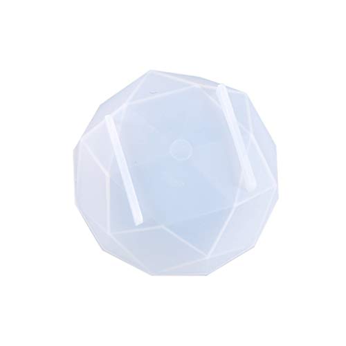 HELYZQ Molde de resina epóxi de cristal, ornamentos de mesa, molde de silicone, ferramenta de artesa