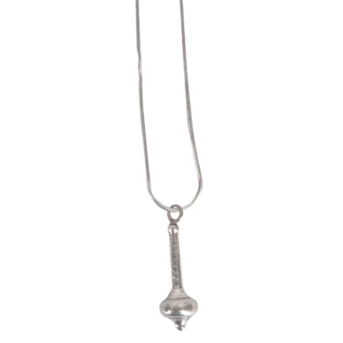 DHRUVS COLLECTION Exclusive 925 Pure Silver BIS Hallmarked Lord Hanuman Gada Pendant for Girls, Boys, Women & Men (Unisex) Weight – 6 Grams Approx