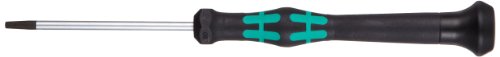 Image of Wera 05118184002 Kraftform Micro 2067 Torx HF Electronics Precision Screwdriver, TX8 Head, 60mm Blade Length