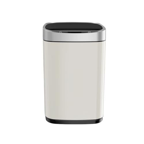 AFPSDLFJDLS �X�}�[�g�Z���T�[ Mulltonne Kuche Badezimmer Tolette Mulleimer Automatischer Induktionsbehalter mit Deckel