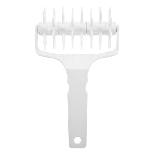 DIYEAH Rullo per Impasto Pizza in Acciaio Inox Manico a Rullo, Strumento per Pizza e Pasticceria, Formato Grande, Utensile da Cucina per Preparazione Impasti e Dessert