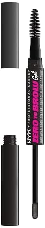 NYX PROFESSIONAL MAKEUP Zero to Brow, Longwear Eyebrow Gel, Black