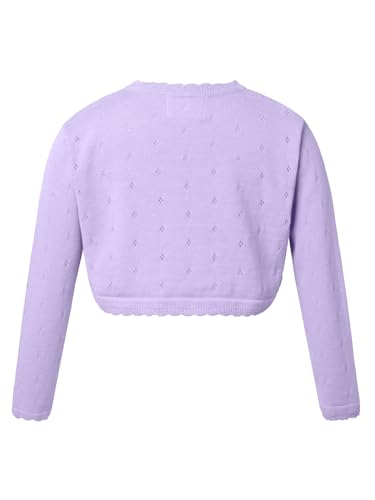 Girls Long Sleeve Cardigan Childrens Knit Open Front Bolero Shrug Sweater Coat2