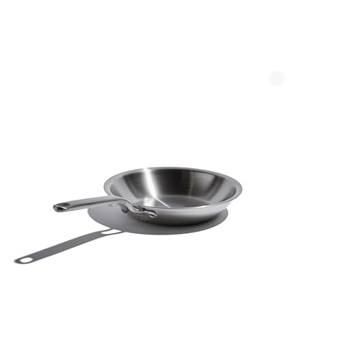 Heritage Steel Eater Series 8.5 Inch Frying Pan | Made in USA | 5-Ply Fully Clad Stainless Steel | Stay Cool Handle Design | Induction Ready & Non-Toxic