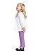 ZUEMET 3 Pack Baby Girls Flare Leggings Toddler Bell Bottoms Pants Infant Girl Soft Cotton Clothes Size 3T Black+Purple+Light Pink
