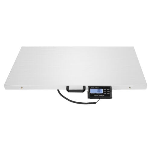 Báscula digital para perros y gatos, hasta 300 kg, con monitor LCD, adecuada para animales domésticos y de granja, color plateado