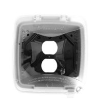 Intermatic Wp5240C Electrical Box, 3.625" Double Gang Plastic While-in-Use Weatherproof Vertical Cover - Clear