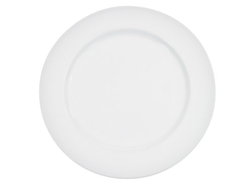 CAC China HMY-5 5-1/2-Inch Harmony Porcelain Plate, White, Box of 36