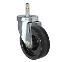 4" X 1-1/4" Phenolic Wheel - Swivel Caster - 7/16" x 1-3/8" Grip Ring Stem Caster - 350 LBS Load Capacity
