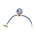 RichVibe AC Recharge Measuring Kit for R134A R12 R22, for Dual 15 cm Hose, 1/2 Thread, 1/4 SAE Connector, Built-in Safety Valve for Car Air Conditioning Service