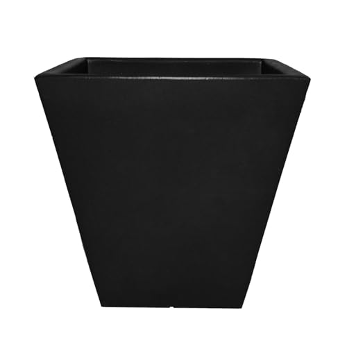 22 in. Cosmopolitan Square Planter - Black