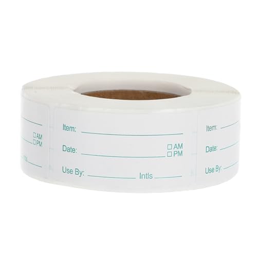 SOESFOUFU 食物保存ラベル 剥がせるシール 食品容器用 書き込み可能 日付ステッカー 冷蔵庫 冷凍庫対応 キッチン収納用 入り 食品管理用剥離可