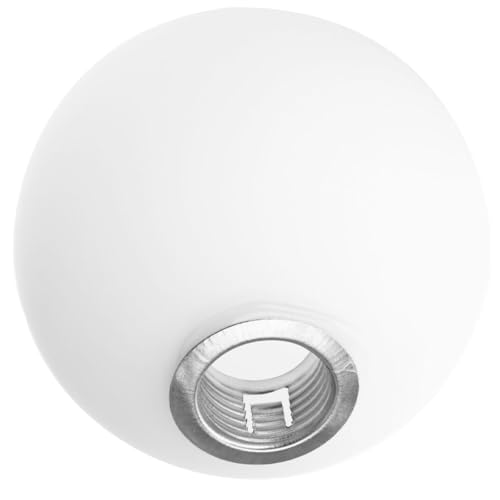 Image of HEMOTON White Glass Globe Lamp Shade 120mm Opal White Frosted Glass Globe Lamp Shades Replacement Lampshade Light Shade Cover Chandelier Lampshade for Living Room Bedroom