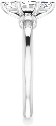 1.00 CT Marquise Cut Colorless Moissanite Engagement Ring, Wedding/Bridal Ring Set, Solitaire Classic Style, Solid Sterling Silver Vintge Antique Anniversary Promise Ring Gift for Her4