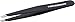 TWEEZERMAN Pinzetta (punte oblique rettificate, Pinzetta per sopracciglia, qualità professionale, acciaio inox), nero immagine