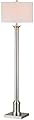 SAFAVIEH Lighting Collection Livia Modern Farmhouse Nickel 60-inch Living Room Bedroom Home Office Standing Floor Lamp (LED Bulb Included)