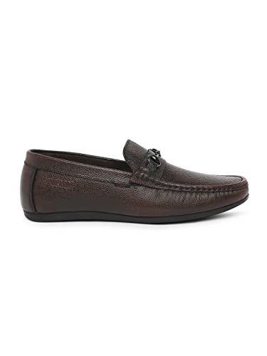 Image of Buckaroo BCK Otis FullGrain Natural Leather Brown Casual Loafer for Mens