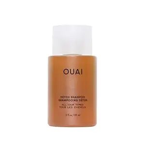 OUAI Detox Shampoo Travel Size - Clarifying Shampoo for Build Up, Dirt, Oil, Product and Hard Water - Apple Cider Vinegar & Keratin for Clean, Refreshed Hair - Sulfate-Free Hair Care (3 oz)