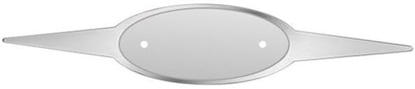Technical Precision Replacement for Peterbilt 367 Year 2009 304 Stainless Steel Dagger Accent Trim for 8 INCH Oval Emblem