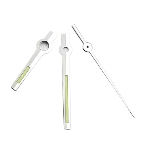 Aiguilles de montre lumineuses vertes pour mouvements NH35 NH36 ETA2824 Miyota 8215