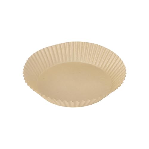 100 Backpapiere Ø 16 cm · 4,5 cm braun für Heißluftfritteusen (10 x 100 = 1000 Stück)