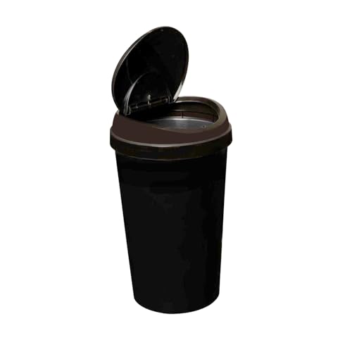 TACINO® 50L Touch Bin Recycling Bin Touch Top Lid for Home, Garden, Office, School, Kitchen, and Bathroom, 50 Litre Waste Dustbin Black - Image 2