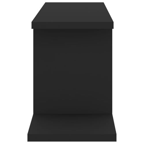 Étagère murale gain de place blanche 125 cm pour mur encombré