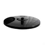 Für Bodenventilator-Standfuß, verstärkter gewichteter runder Fuß mit 3,8 cm Halterung, Kippschutz für Standventilatoren, schnelle Installation (schwarz)