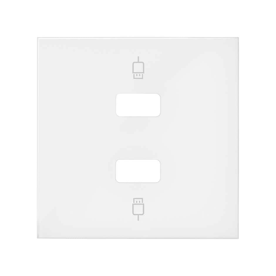 Tapa para 2 conectores USB SIMON 2M accesorio de empotrar 1