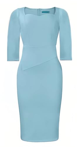 Image of ZVO Church Dress for Women Casual Dress Office Work Bodycon Midi Dresses