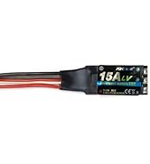 FLYCOLOR 15A RC Brushless Motor Electric Speed Controller Built-in 5V/2A BEC, Support 2S-4S LiPo ...