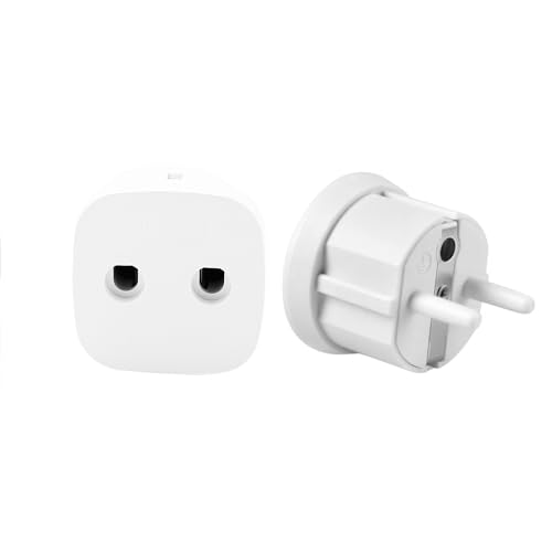 Leloco 2 conectores de toma de tierra antiestáticos Alemania – Control ESD – Conector de tierra antiestático | Compatible con enchufes tipo C para televisores, portátiles, instrumentos musicales y