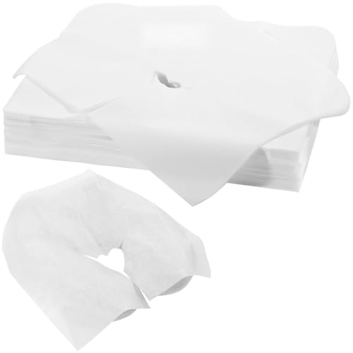 Bosreroy 300-Pack Disposable Headrest Covers for Massage Tables, Single Use Face Cradle Covers for Skincare Professionals, Hygienic Cushions for Massage Chairs