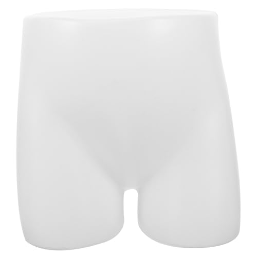 DOITOOL ’s Underpants Display Mannequin Hip Stand Half Body Retail Model White Matte Medium Size for Boys and Underwear Showcase