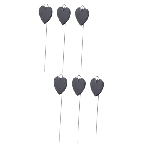 BESPORTBLE 2 Juegos Etiqueta De Jardín Neón Marcadores Etiquetas Exterior Transparente Planta Señales Etiqueta De Tierra Placas Identificativas De Flores Planchar Black 3 Piezas * 2
