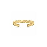Ross-Simons 10kt Yellow Gold Striped Toe Ring