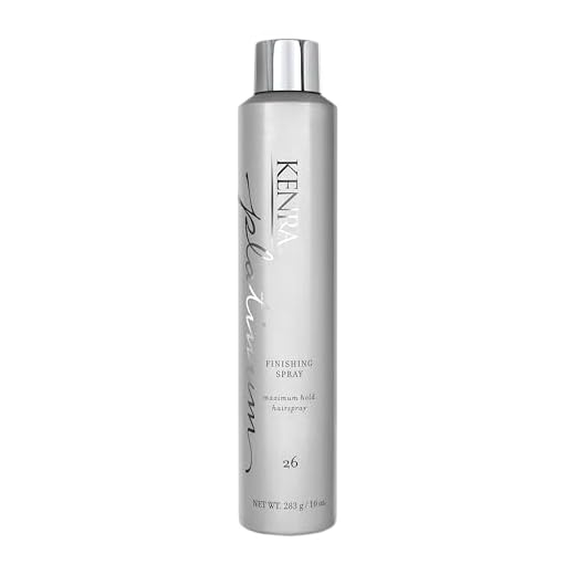 Kenra Platinum Finishing Spray 26 50% | Maximum Hold Hairspray | Fast-drying, Non-Flaking, Non-Drying | Humidity-Resistant |All-Day Style Retention |High-Shine Finish |All Hair Types | 10 oz