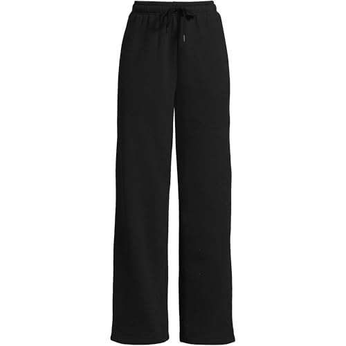 Lands' End Women's Serious Sweats High Rise Relaxed Straight Leg Pants3