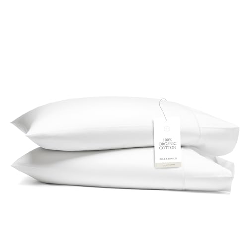 Boll & Branch Signature Hemmed Pillowcase Set - King, White -...