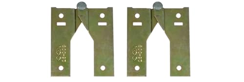 Set de Herrajes para Puerta de Clóset Bifold con Espejo WRS de 3-1/4 Pulgadas, Recubrimiento en Latón miniatura 1