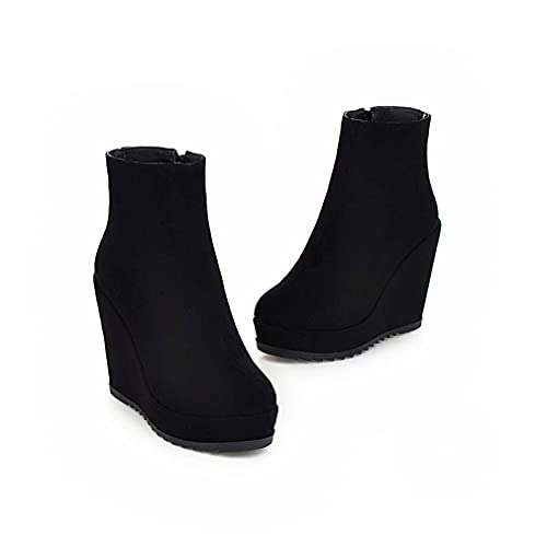 PUSBON Woman Fashion Wedge Boots