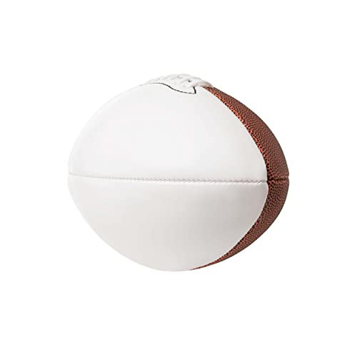 Murray Sporting Goods Autograph Football With Stand - Two Panel Signature Ready Display Memorabilia Autographic Football Regulation Size 12 Inch White Face #TOP5