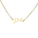 Colgante con símbolo químico geométrico Regalo minimalista de moda para mujeres