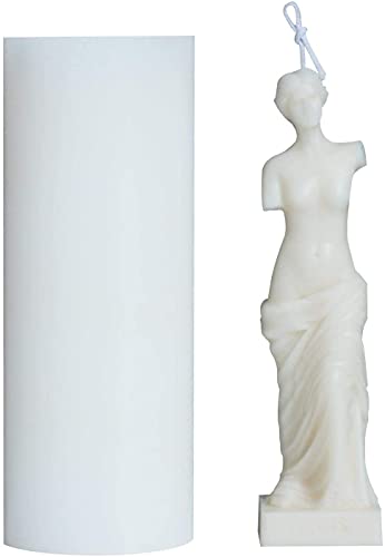 3D Silicone Candle Mold,Creative Nordic Candle Mold,Greek Roman Mythology Venus Goddess Candle Molds,Handmade Decorating Silicone Mold for Making DIY Homemade Beeswax Candles
